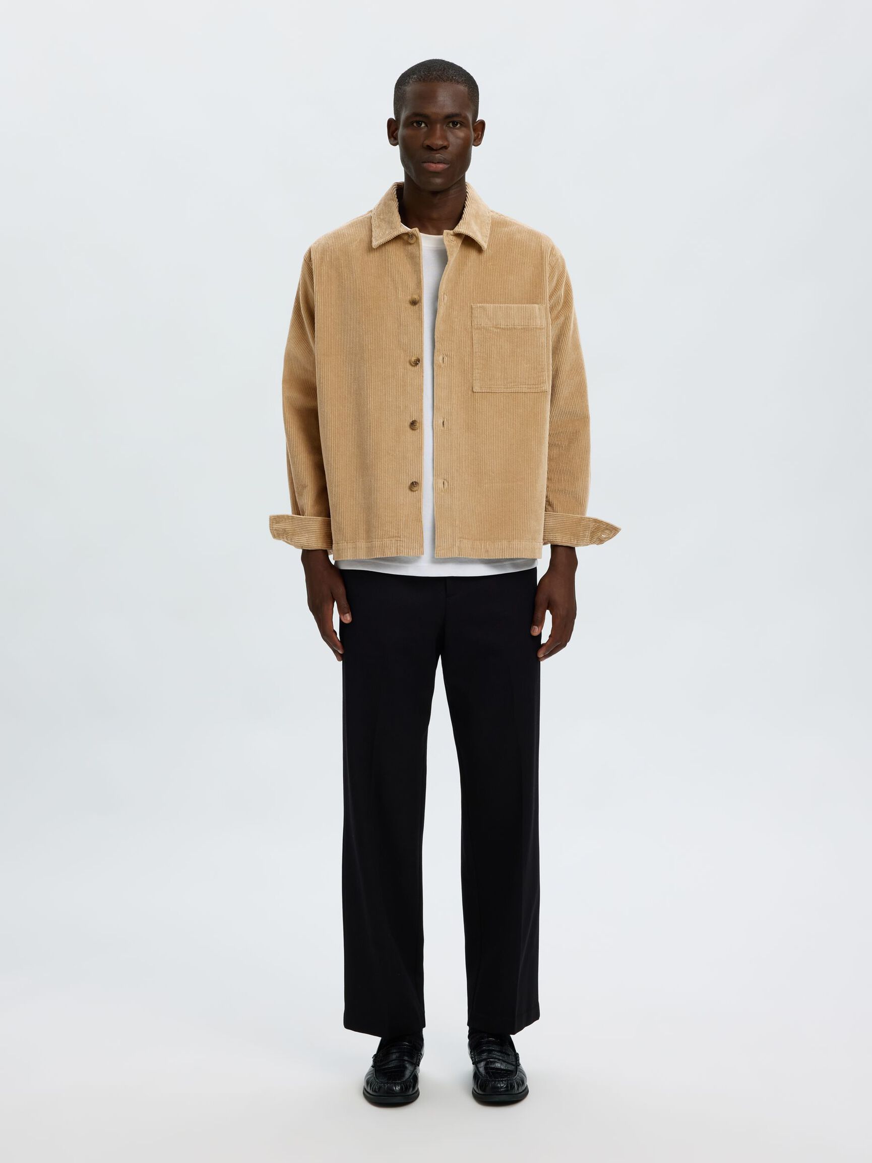 CORDUROY SHIRT, Cornstalk, highres