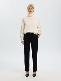 WOOL BLEND PULLOVER, Egret, highres