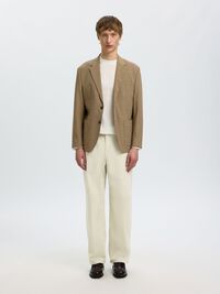 LOOSE FIT TWILL PANTOLON PANTOLON, Silver Birch, highres