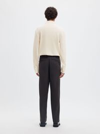 YUMUŞAK DOKULU MERINO BALIKÇI YAKA TRIKO BALIKÇI YAKA, Egret, highres