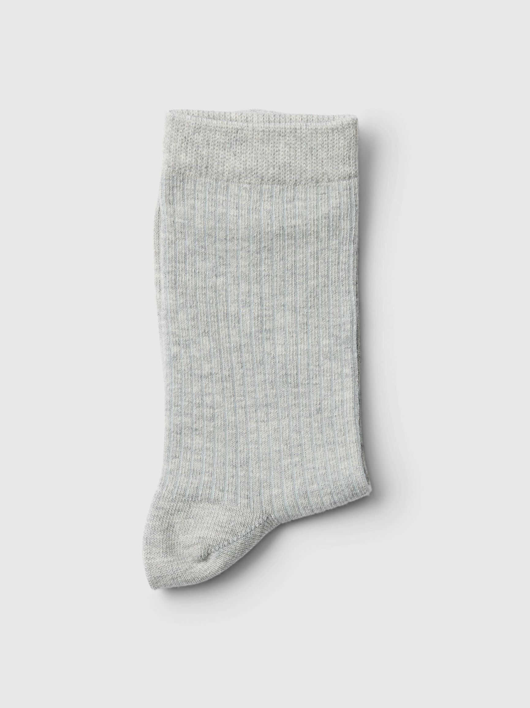COTTON BLEND SOCKS, Light Grey Melange, highres