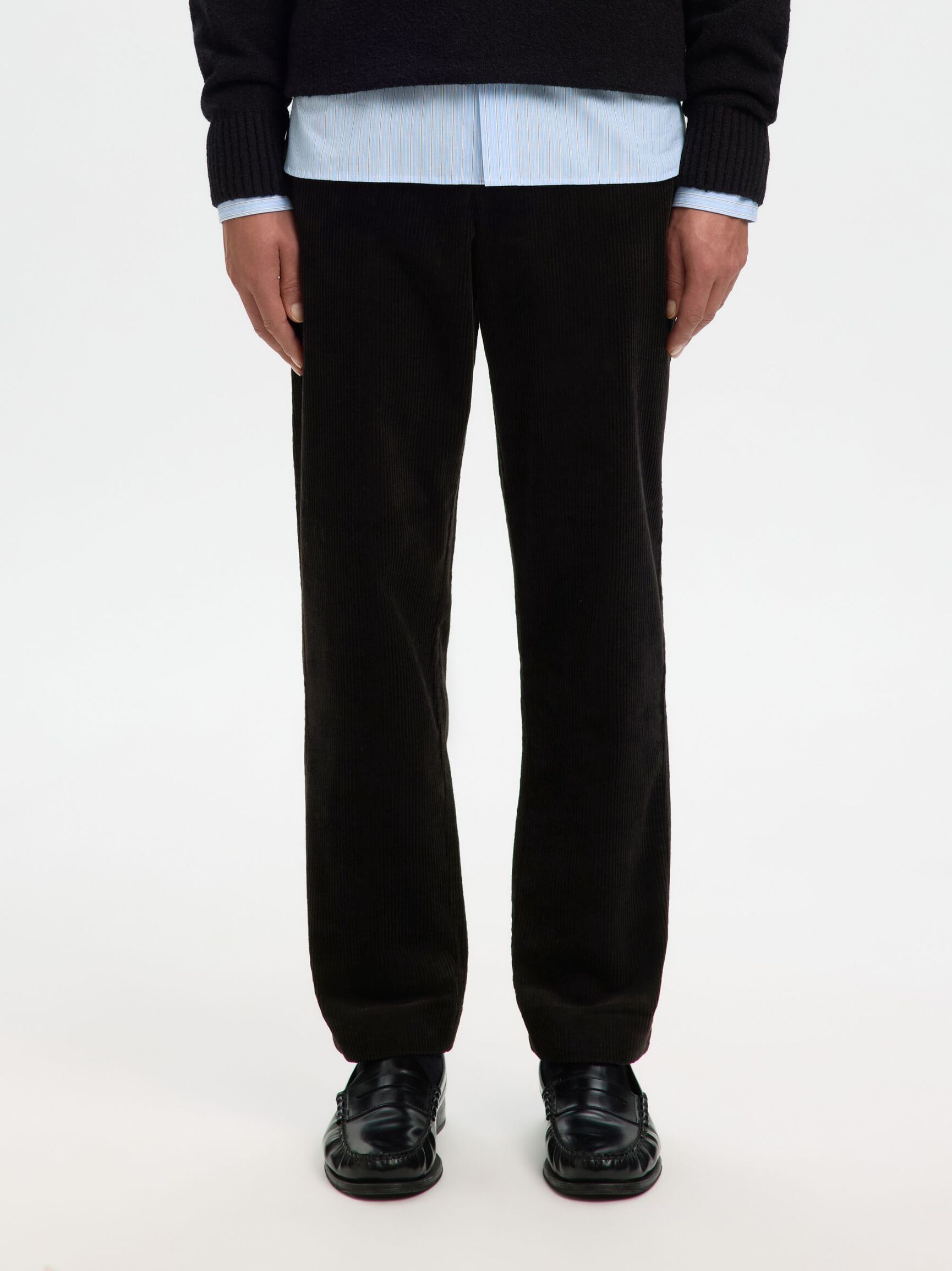 190 TROUSERS, Black, highres