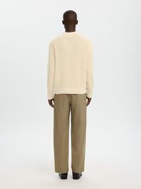KNITTED POLO SHIRT, Angora, highres