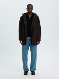 TEKNIK KUMAŞ PARKA, Black, highres