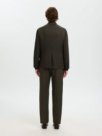 REGULAR FIT KETEN BLAZER BLAZER, Peat, highres