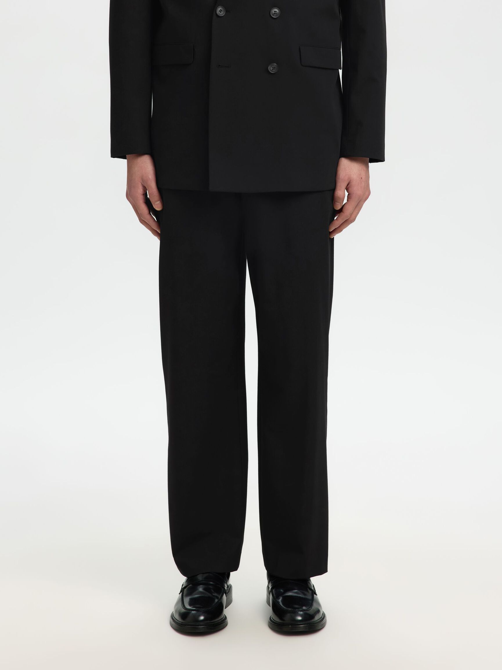 LOOSE FIT PANTOLON PANTOLON, Black, highres