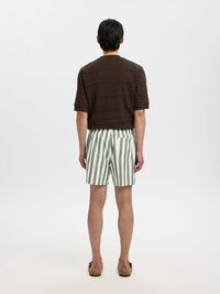 PRINTED SWIM SHORTS, Deep Lichen Green, highres