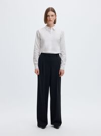 FITTED  LONG SLEEVED SHIRT, Bright White, highres