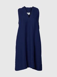 RELAXED FIT KETEN ELBISE MINI ELBISE, Ocean Cavern, highres