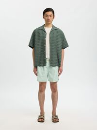 CLASSIC SWIM SHORTS, Aqua Gray, highres