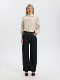 RELAXED FIT JEAN KOT PANTOLONLAR, Dark Blue Denim, highres