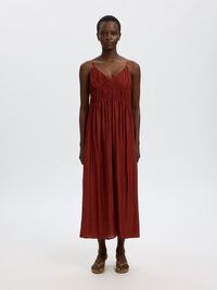 ASKILI UZUN ELBISE MAXI ELBISE, Cherry Mahogany, highres