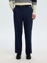 RELAXED FIT PANTOLON, Dark Navy, highres