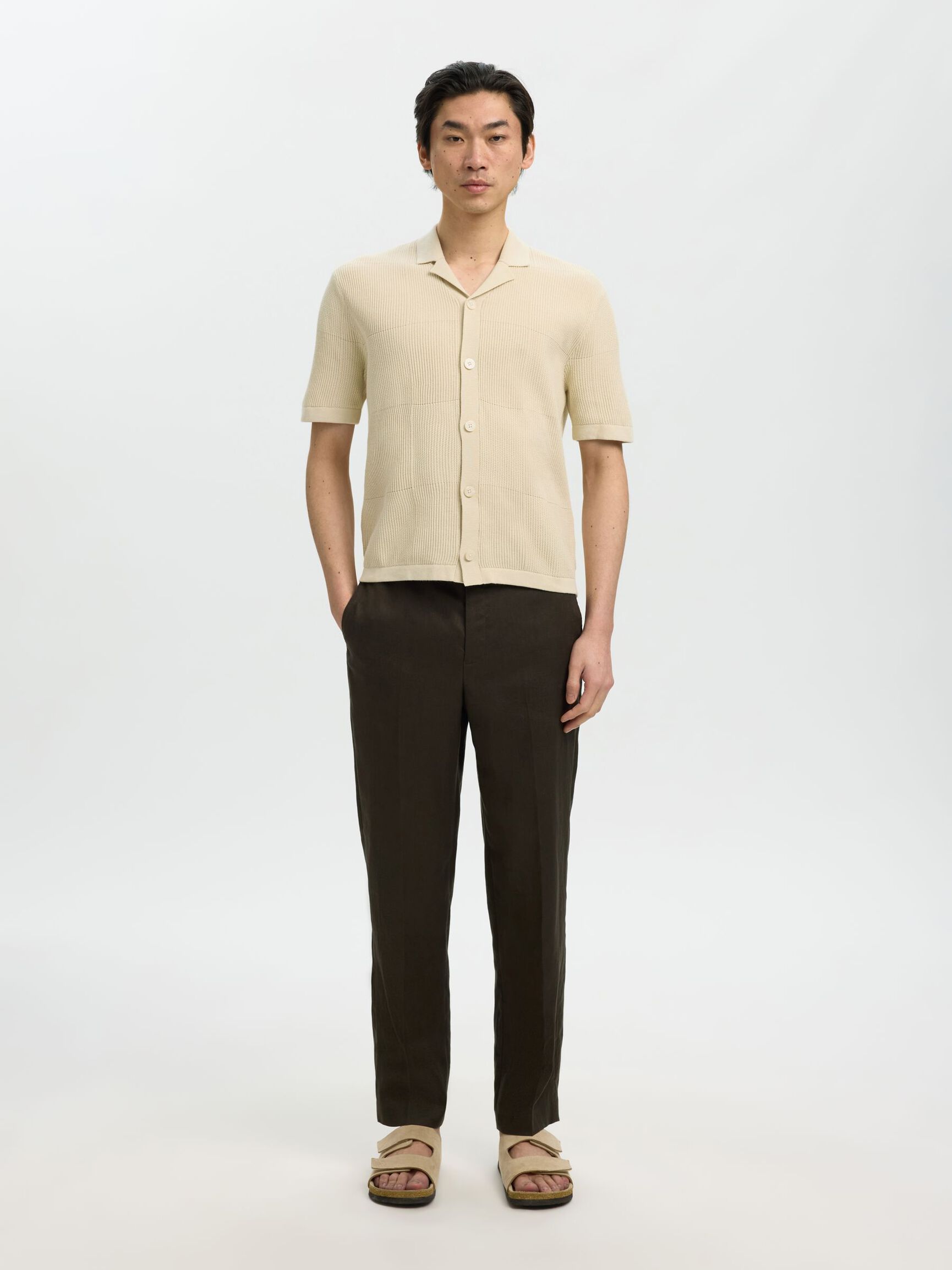 RELAXED FIT TRIKO HIRKA POLO GÖMLEK, Birch, highres