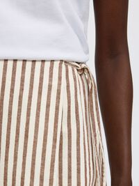 COTTON BLEND MINI WRAP SKIRT, Egret, highres