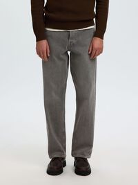 LOOSE FIT 220 JEAN BOL KESIM KOT PANTOLON, Medium Grey Denim, highres