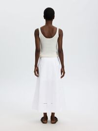DIKIŞ DETAYLI MAXI ETEK MAXI ETEK, Bright White, highres