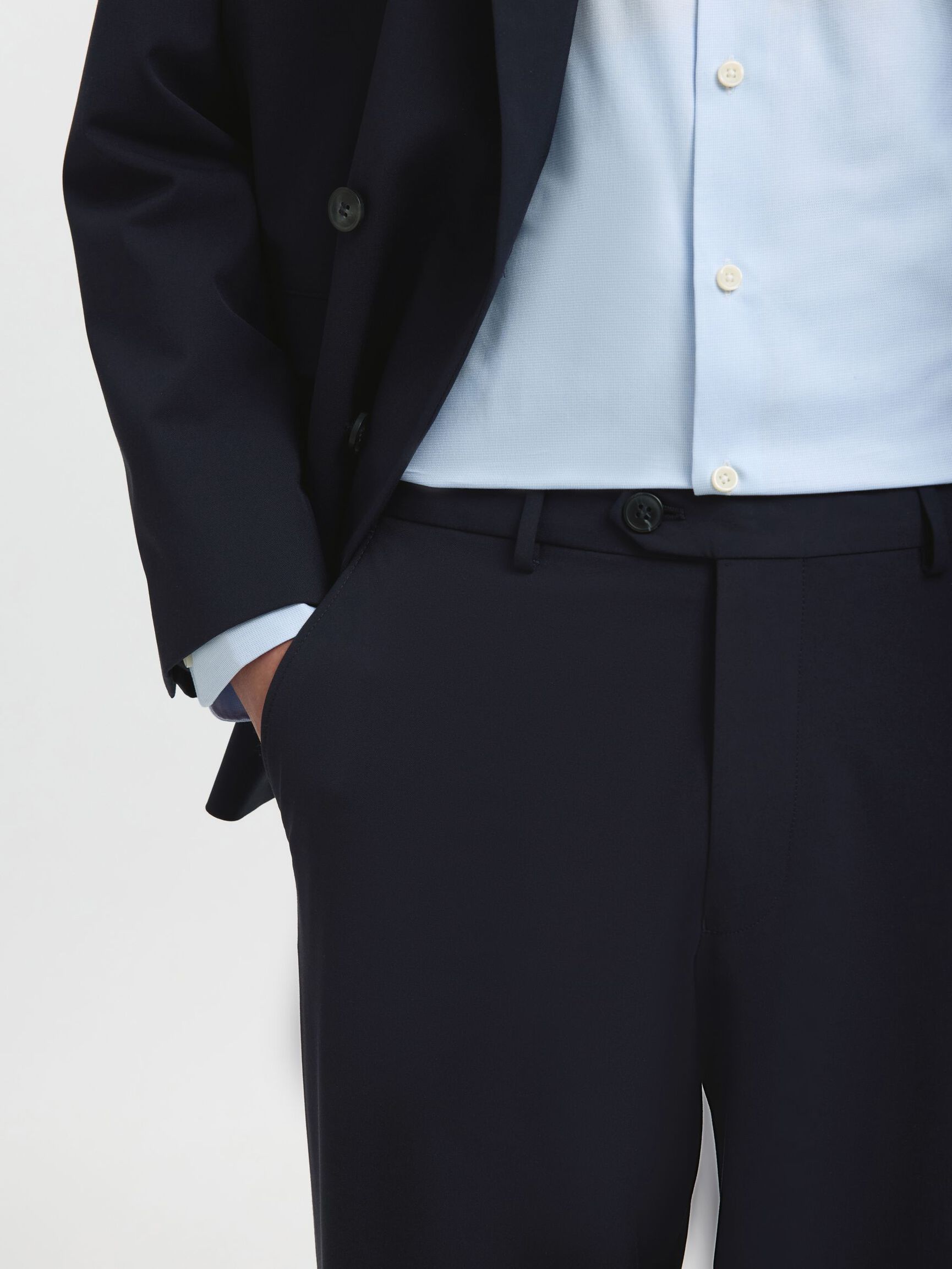 LOOSE FIT PANTOLON, Navy Blazer, highres