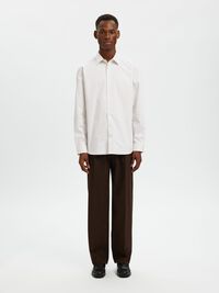 SLIM FIT STRETCH SHIRT, Sand, highres