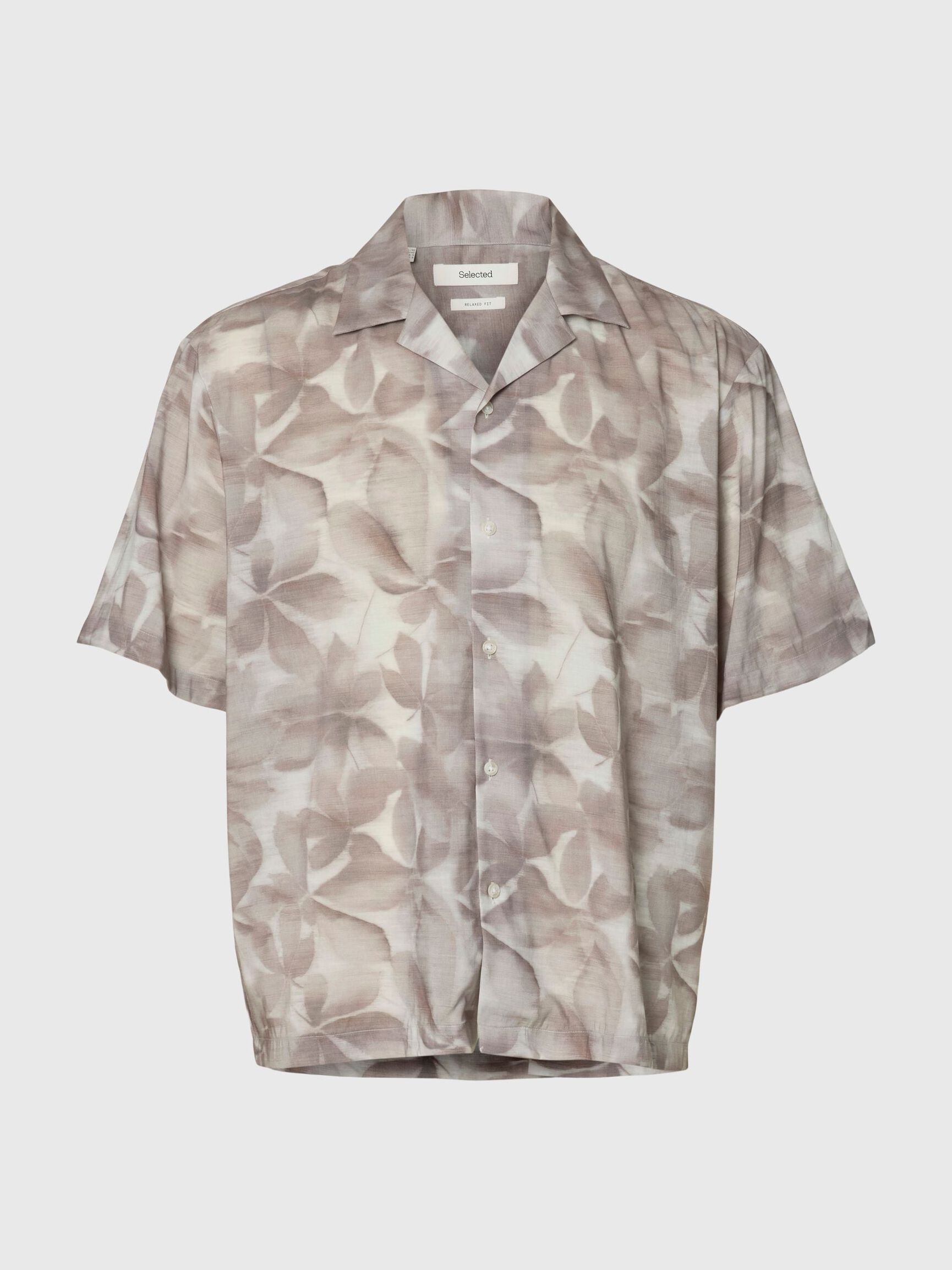 PRINTED SHORT SLEEVED SHIRT, Chocolate Chip, highres