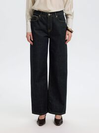RELAXED FIT JEAN KOT PANTOLONLAR, Dark Blue Denim, highres