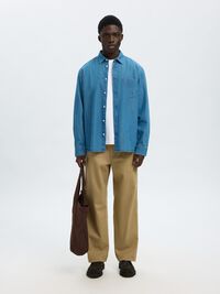REGULAR FIT DENIM GÖMLEK, Medium Blue Denim, highres