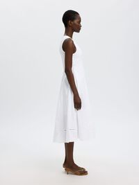 DIKIŞ DETAYLI MIDI ELBISE MIDI ELBISE, Bright White, highres