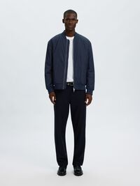 WATER REPELLENT BOMBER JACKET, Sky Captain, highres
