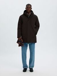 TEKNIK KUMAŞ PARKA, Black, highres