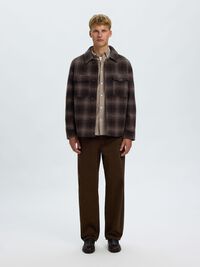 WOOL BLEND SHACKET, Delicioso, highres