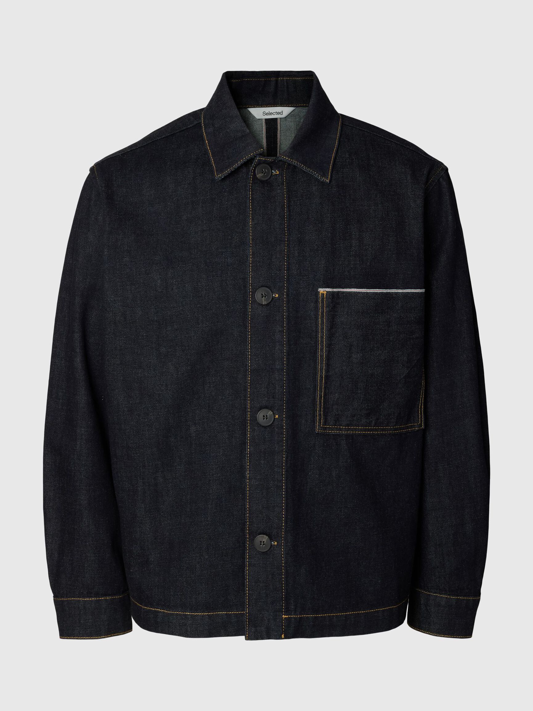 REGULAR FIT DENIM CEKET KOT CEKET, Dark Blue Denim, highres