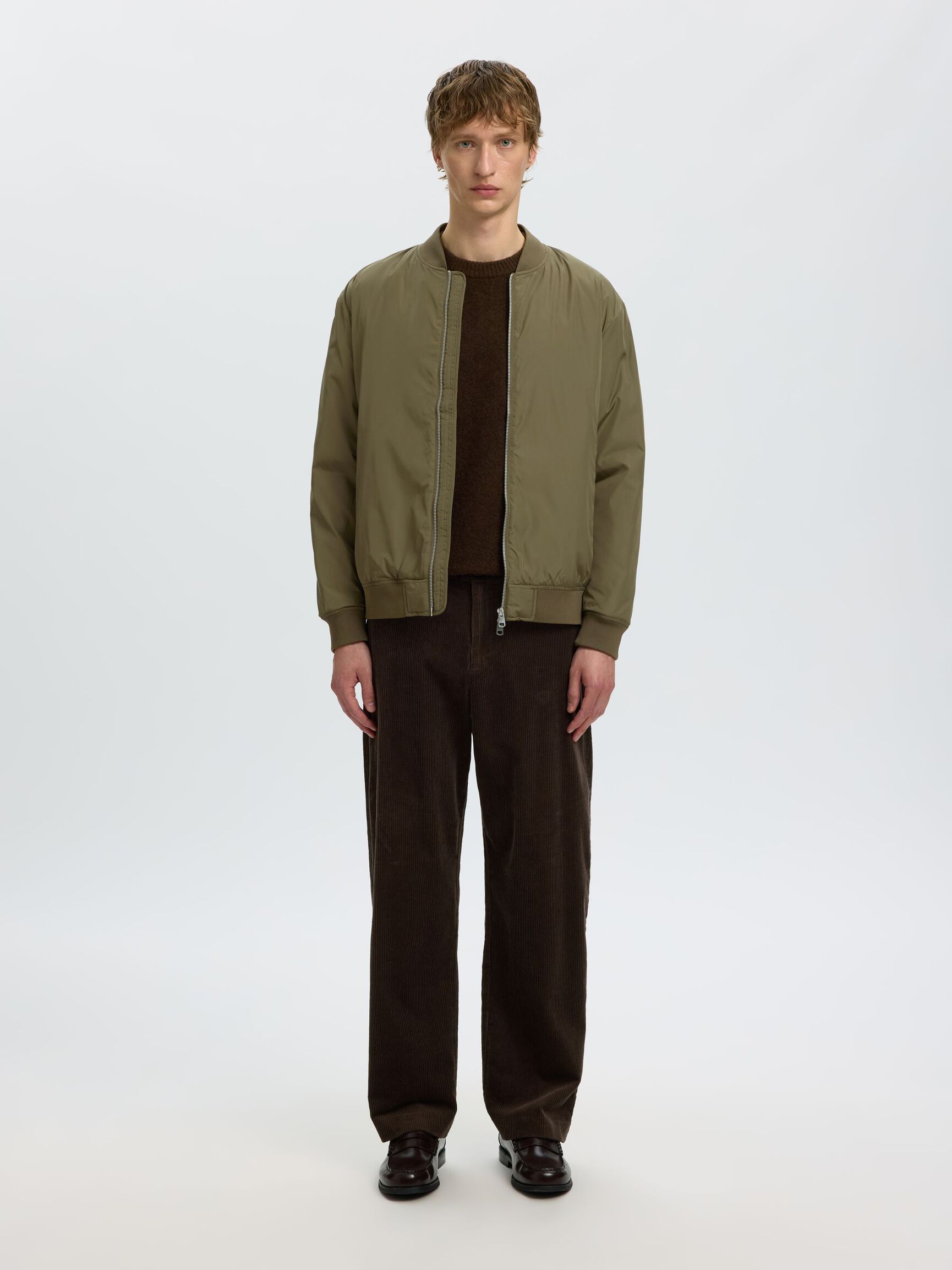 WATER REPELLENT BOMBER JACKET, Kalamata, highres