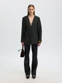 DOKULU RELAXED FIT BLAZER, Dark Grey, highres