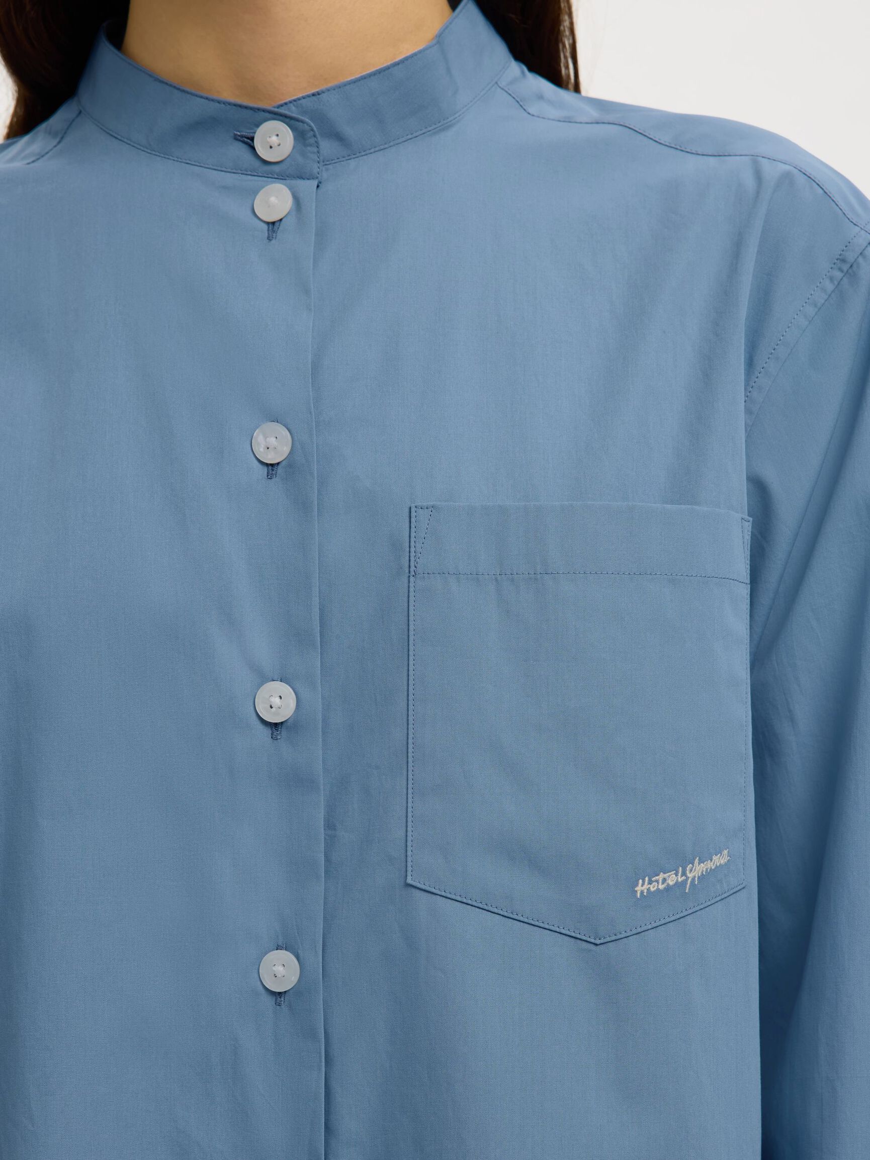 RELAXED FIT SHIRT, Dusty Blue, highres