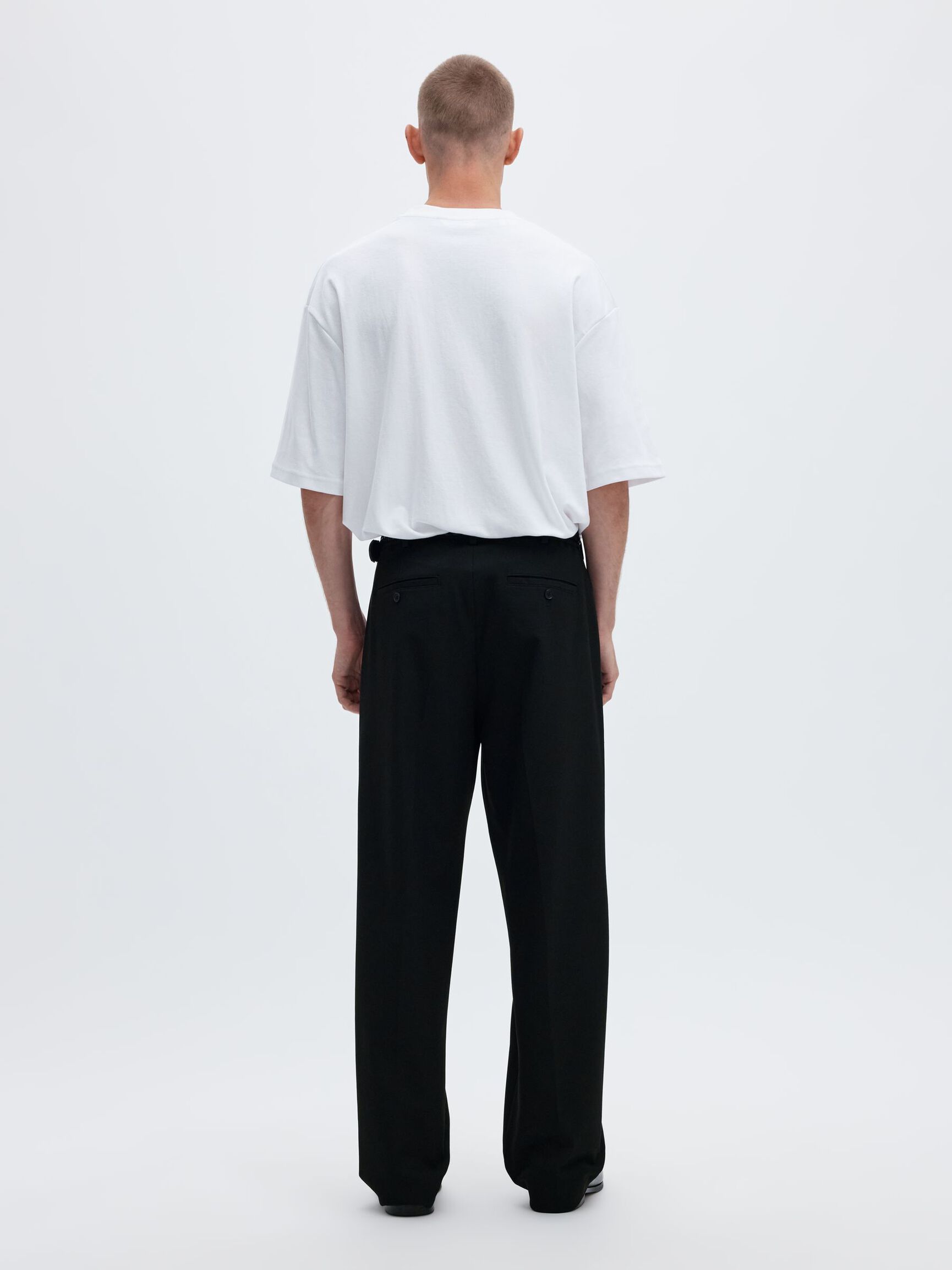 LOOSE FIT PANTOLON, Black, highres