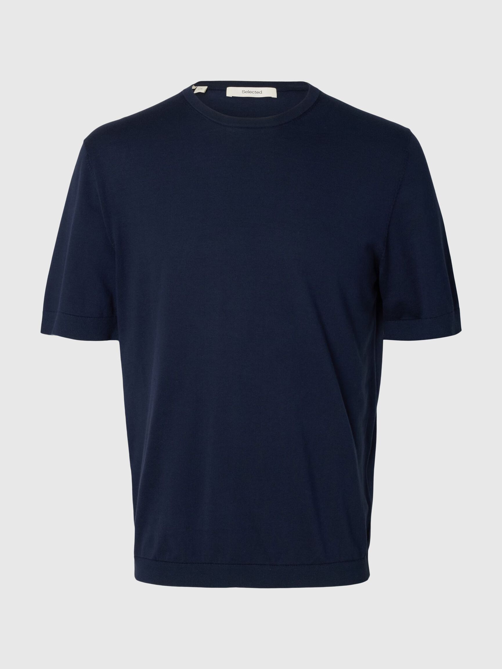 KISA KOLLU BISIKLET YAKA TRIKO KISA KOLLU TIŞÖRT, Navy Blazer, highres