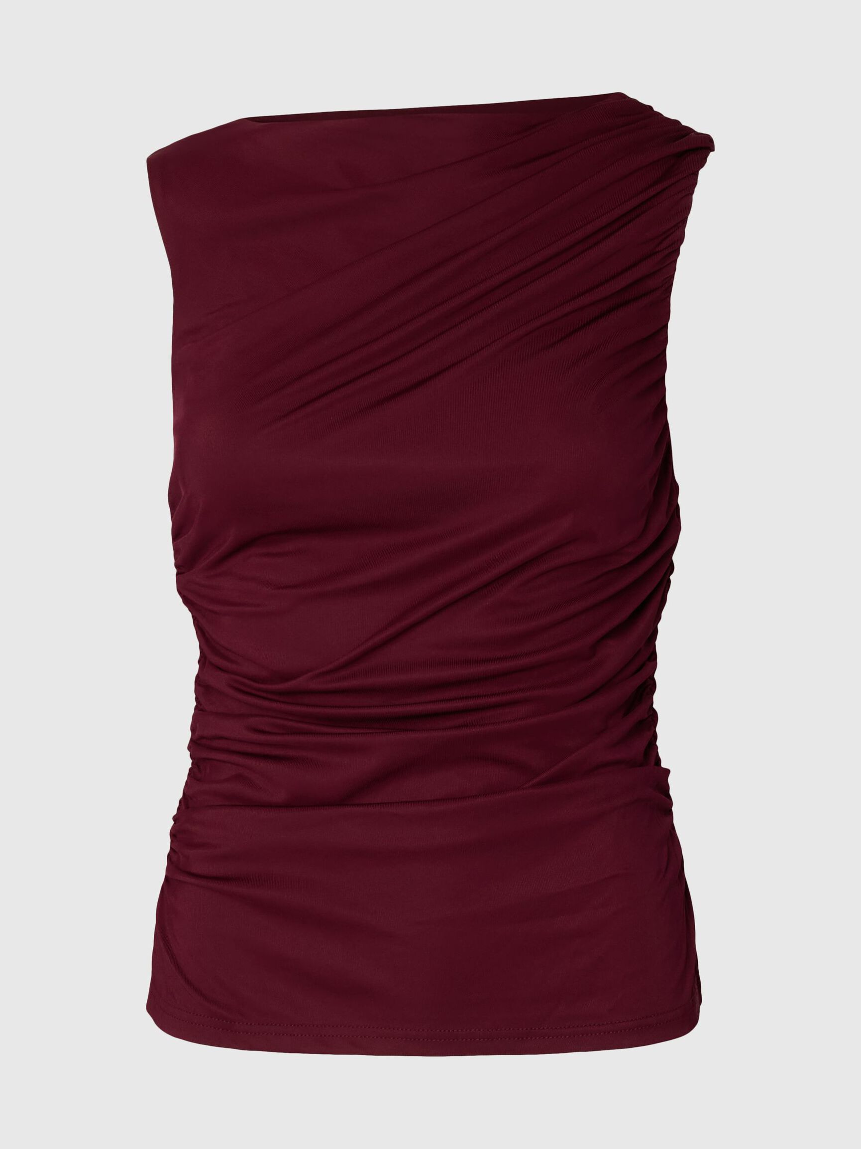 FITTED BLOUSE, Tawny Port, highres