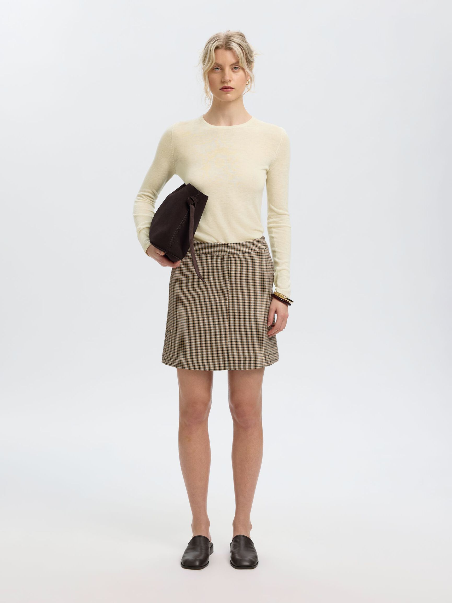 100% MERINO WOOL PULLOVER, Birch, highres