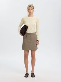 100% MERINO WOOL PULLOVER, Birch, highres