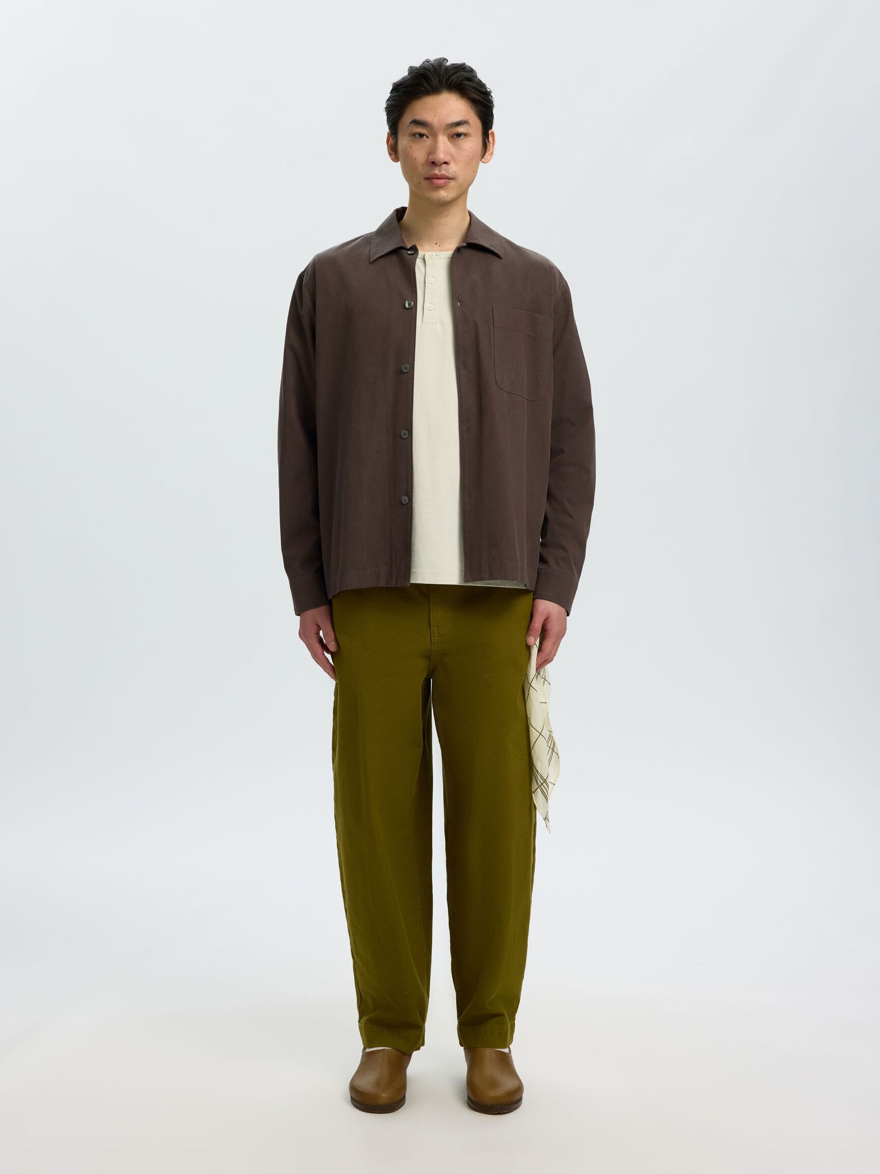 RELAXED FIT OVERSHIRT GÖMLEK, Turkish Coffee, highres