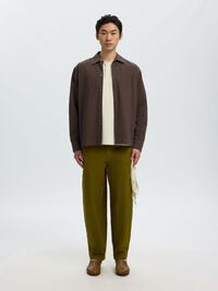 RELAXED FIT OVERSHIRT GÖMLEK, Turkish Coffee, highres