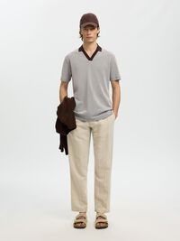 KISA KOLLU POLO POLO GÖMLEK, Bracken, highres