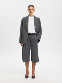 OVERSIZED PINSTRIPED BLAZER, Cool Grey, highres