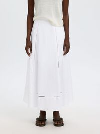 DIKIŞ DETAYLI MAXI ETEK MAXI ETEK, Bright White, highres