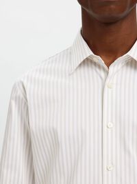 SLIM FIT STRETCH SHIRT, Sand, highres