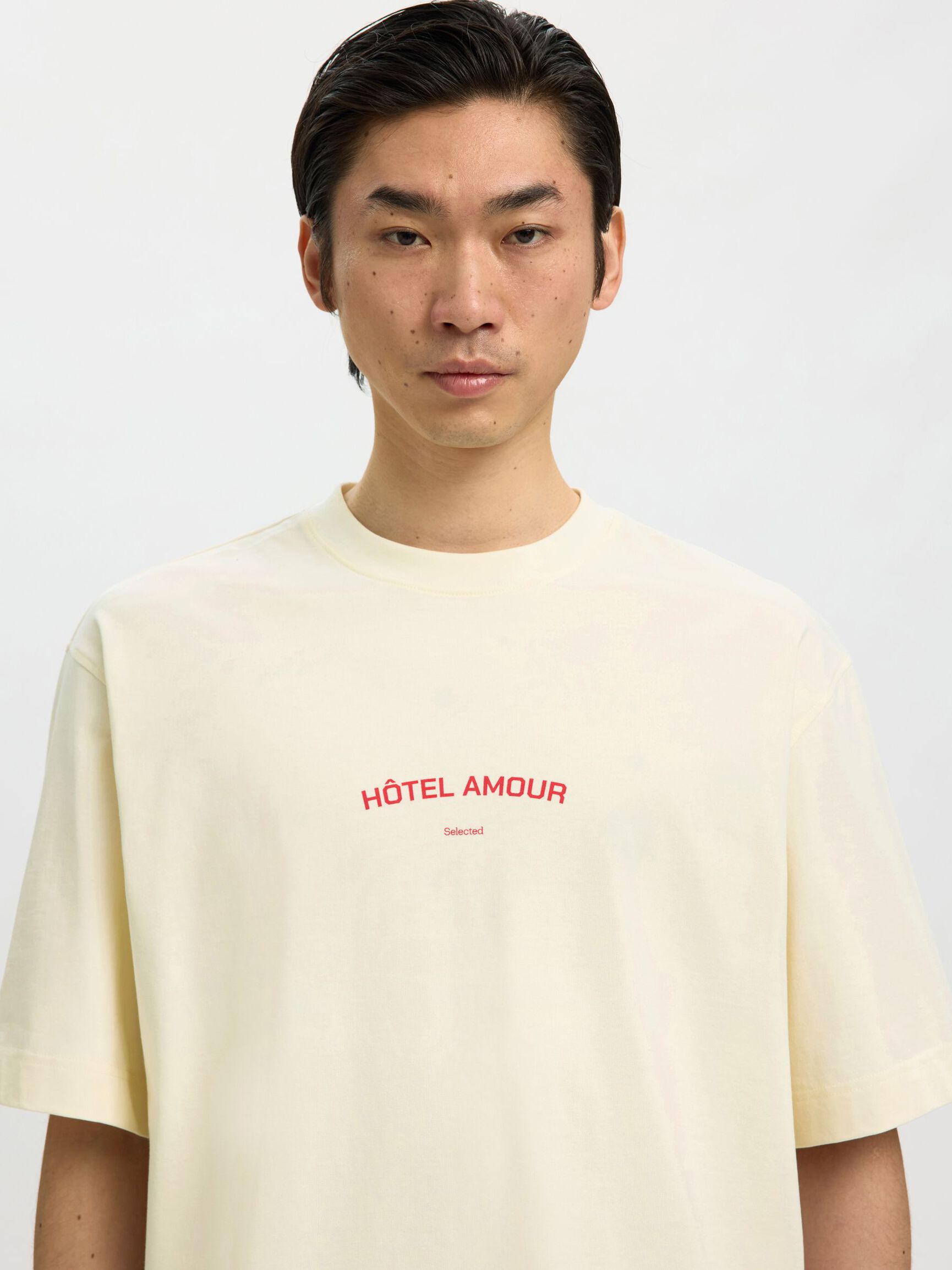 BOXY FIT T-SHIRT, Egret, highres