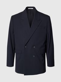 RELAXED FIT KRUVAZE ÇIFT DÜĞMELI BLAZER, Navy Blazer, highres