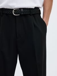 LOOSE FIT PANTOLON, Black, highres