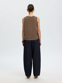 100% COTTON TANK TOP, Chocolate Chip, highres