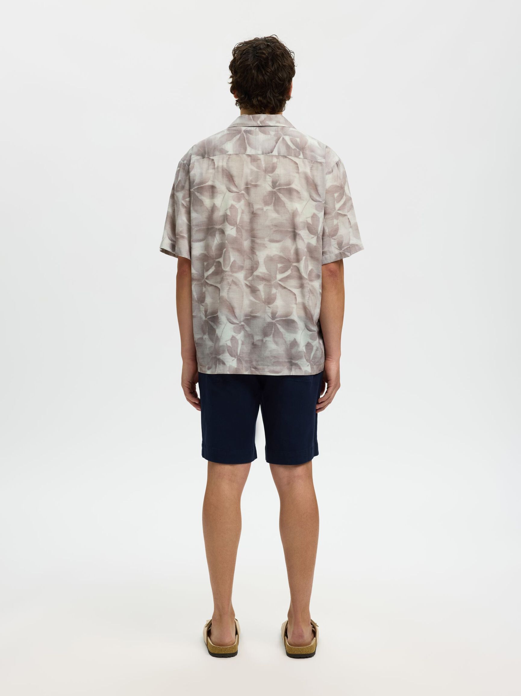 PRINTED SHORT SLEEVED SHIRT, Chocolate Chip, highres
